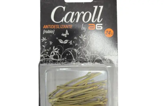 Asuer Horquilla Con Bolita Antideslizantes Rubio Caroll 24uds